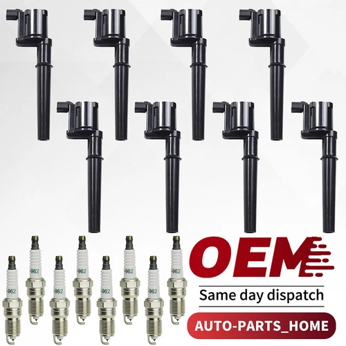 Ignition Coil & Platinum Spark Plug For 2000-04 Lincoln Navigator UF191 SP413