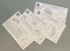 Chesapeake and Potomac Telephone Company 1947 Bills (4) Pcs. Baltimore, MD