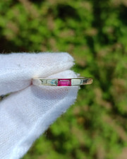 Ruby Bezel Setting Ring In 925 Sterling Silver