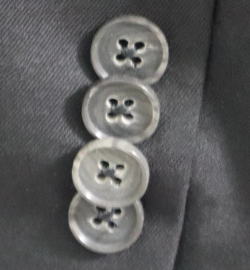 Jack Victor Sport Coat Men 2XL Black Lux Blazer Wool Loreto CT Jacket Two Button - image 4 of 4