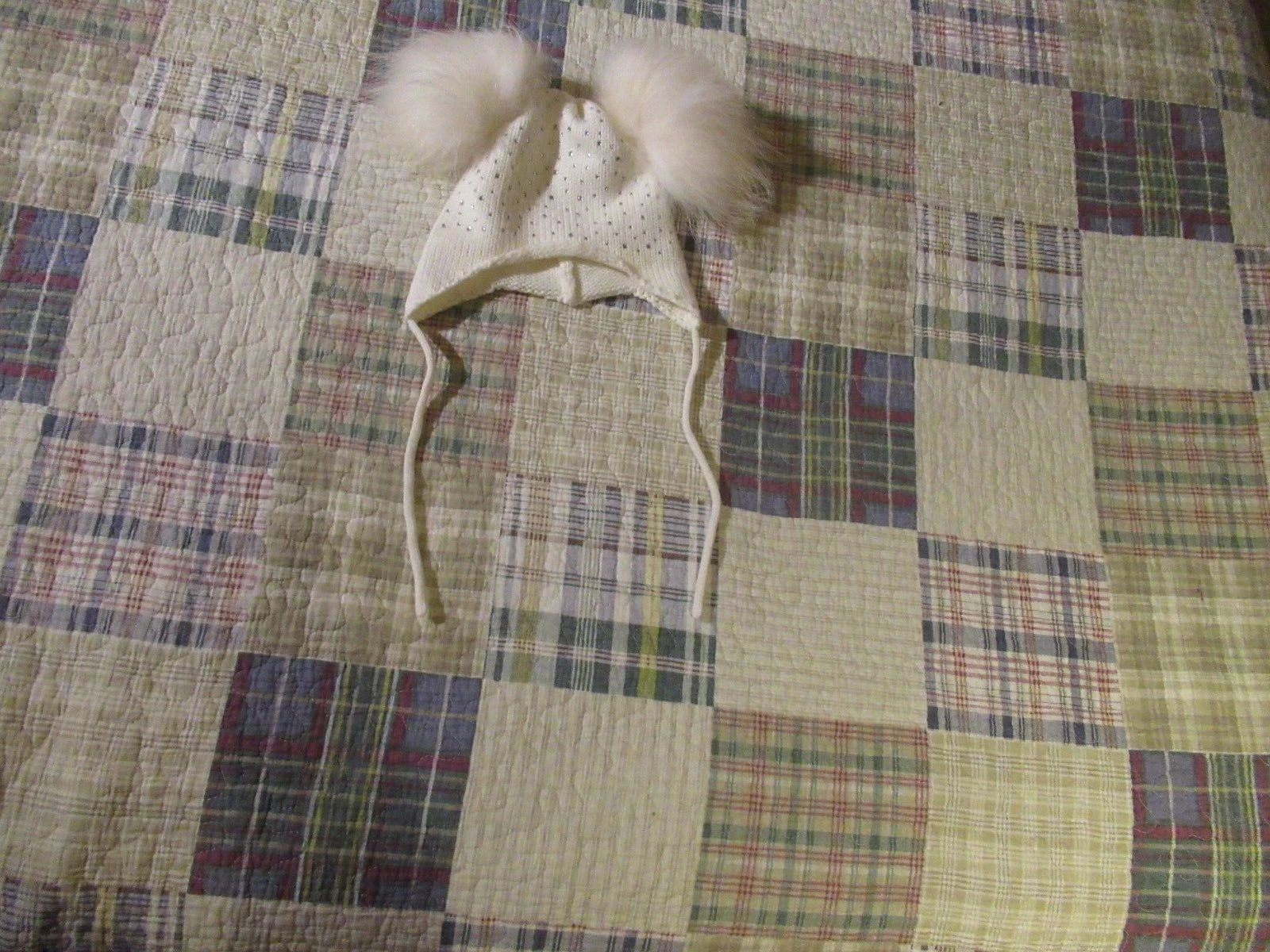 NEW GIRLS HOMEMADE ADORABLE HAT!!! SIZE ABOUT 1-2Y