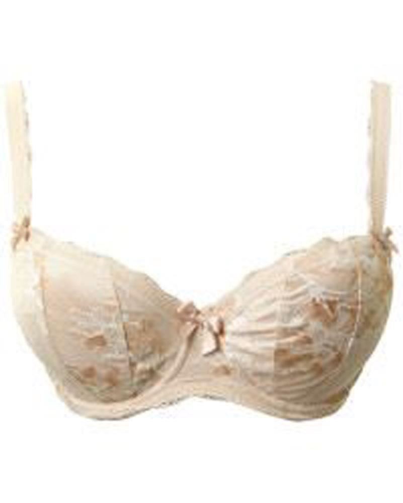 Fauve Evangeline FV0262 Underwired Padded Half Cup Bra (Biscotti) BII 32B