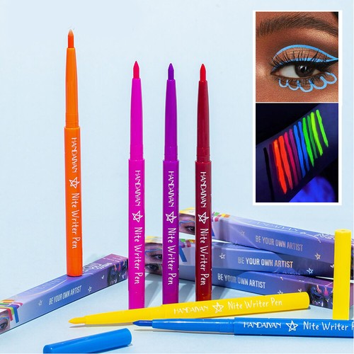 Fluorescent Eyeliner Gel Pen Color Matte Eyeliner Pencil Type HardHead PaintP ❥ - Picture 6 of 36