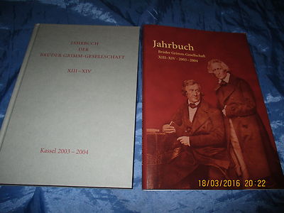 Brüder Grimm - Gesellschaft , Jahrbuch 2003 / 04 , Kassel 2006 , Doku , R 58