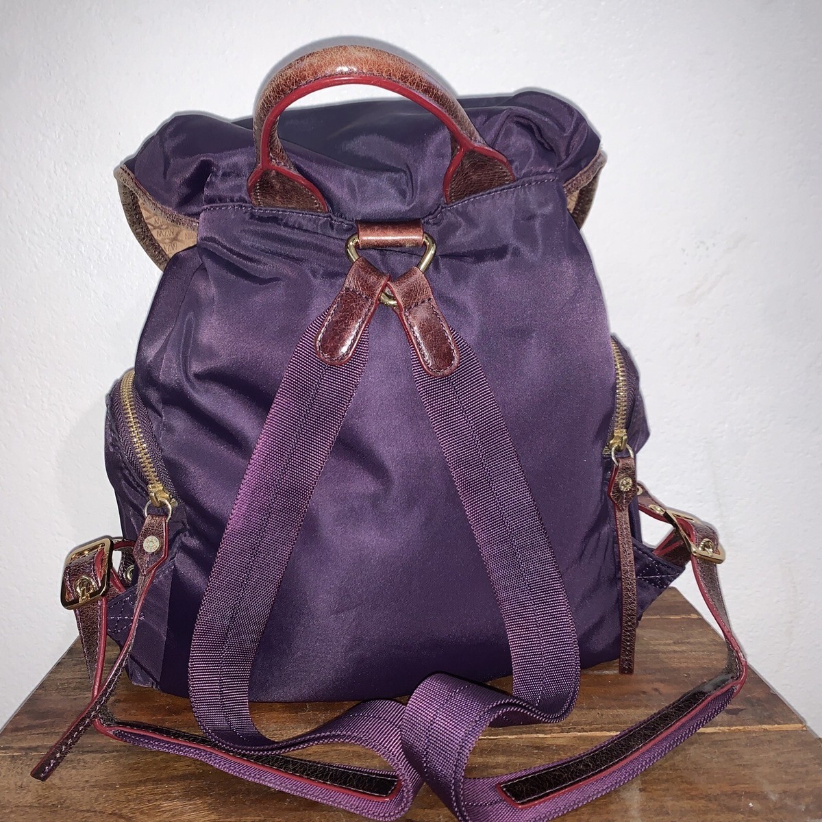 MZ Wallace Marlena Plum Purple Nylon Backpack | eBay
