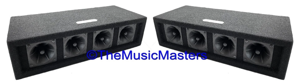 Par de cajas de altavoces tweeter Super Horn de 4 vías 200 W estudio profesional DJ PA audio para el hogar para automóvil Foto 2 de 4