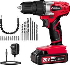 Complete 20V Cordless Drill Kit - Perfect for Home Repairs & Furniture Assembly