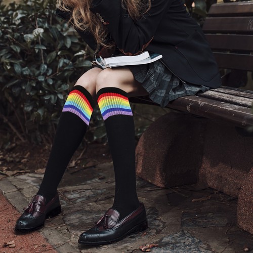 2 Pairs Cosplay Socks Thigh Women's Fashion Over-the-knee Decorative - Picture 11 of 12