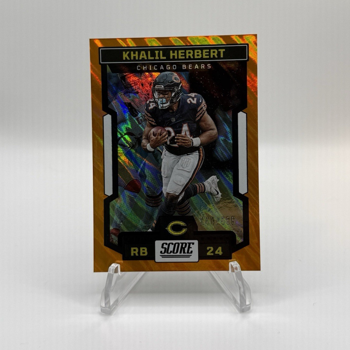 2023 Score Khalil Herbert Orange Lava 140/565 #101 Chicago Bears 