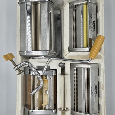 Atlas Marcato Multi Pasta Machine Maker Set Model # 150mm Deluxe Italy