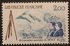 Timbre - FRANCE -Bicentenaire 1ère ascension Mont Blanc- Neuf** - YT2422 - 1986