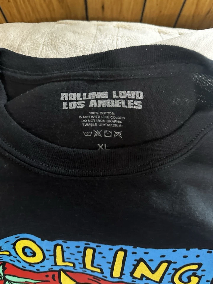 Black Rolling Loud NYC 2019 Longsleeve Lineup T-Shirt Men’s size X LARGE - Image 2 of 4