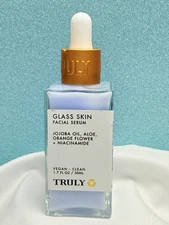 Truly Glass Skin Facial Serum 1.7oz • Niacinamide Jojoba Glow Boosting NEW
