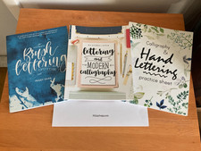 Calligraphy Hand Lettering Book Lot of 3 P Dean, Paper Peony, Practice Book NEW 