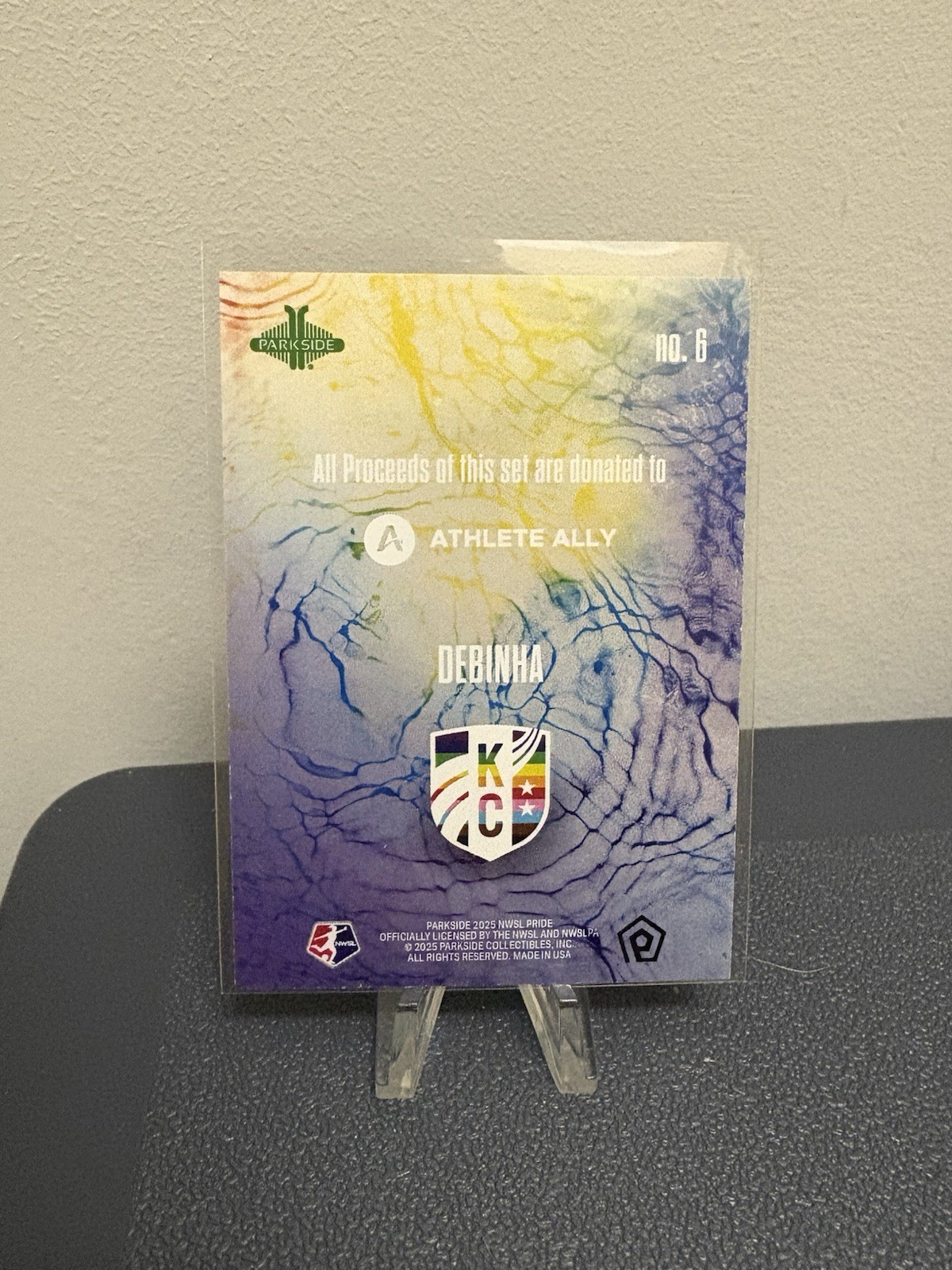 NWSL Parkside 2025 Pride Set Jess Fishlock Auto SP Print Run /50