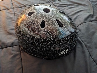 S1 Lifer Helmet black glitter derby skateboarding bmx womens size s