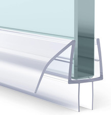 3 PCS Shower Door Bottom Seal for 3/8 Inch Glass - (15.75 Inches X 3), 3 Section