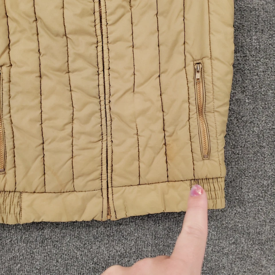 Chaleco Pacific Trail Vintage Niños 20 Jóvenes Marrón Ropa Deportiva Puffer Cremallera Completa Exterior Foto 3 de 4