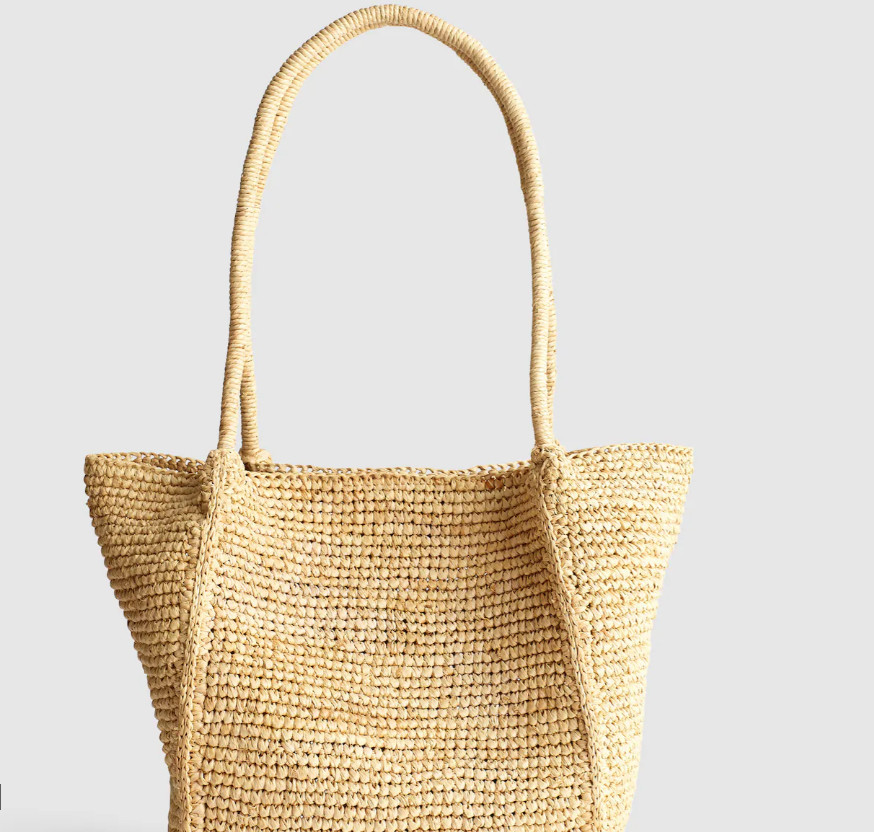 Madewell The Lexington Small Tote in Raffia