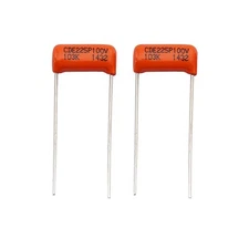  Sprague Orange Drop Capacitors Tone Caps Polyester Film .01uF 225P 100V 0.01uF