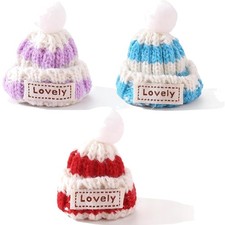 Eierwärmer Set, 6 Stück, Strickmützen, Lustige Wärmeshüllen, Frühstücksei, Kü...