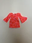 Vintage Barbie 1113 Talking PJ Pink Floral Dress -Excelle - 1969 Original Mattel