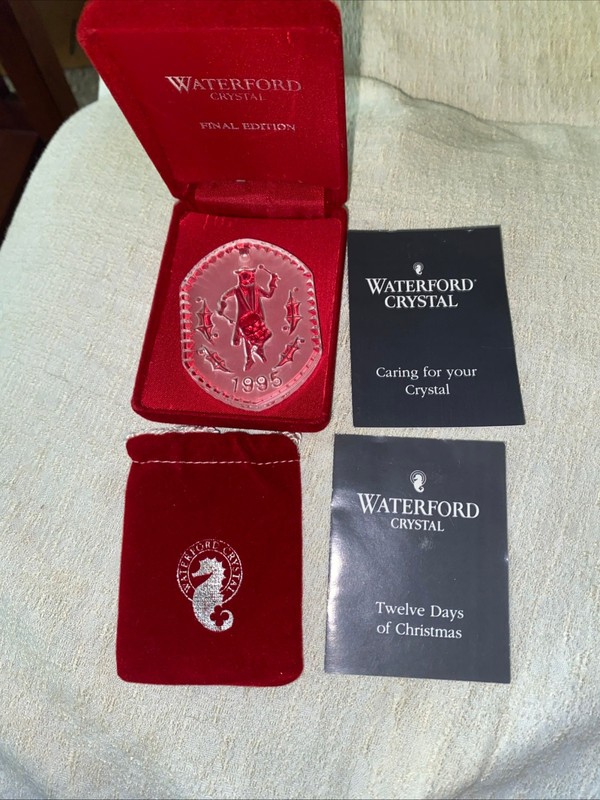 Waterford Crystal 12 days of Christmas 1995 Ornament 12 drummers drumming
