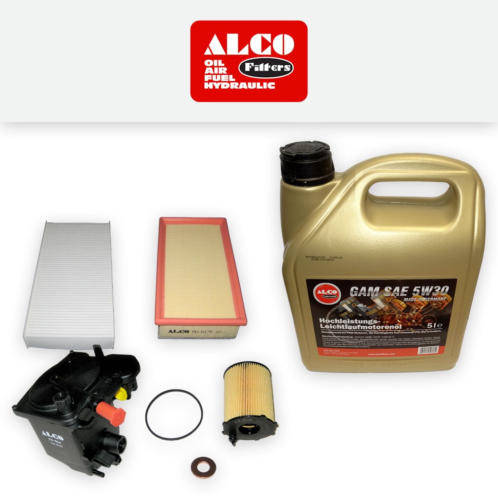 SERVICE KIT for CITROEN DISPATCH 1.6 HDI 16V OIL AIR FUEL CABIN FILTER OIL 07-16