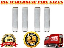 18" X 1500FT 4 ROLLS x 80 Gauge Pallet Wrap Stretch Film Shrink Hand WRAP