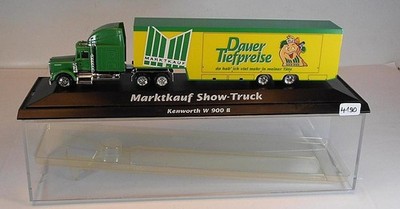 Herpa 1/87 Nr. WeMo Kenworth W 900 B Sattelzug Koffer Marktkauf Show OVP #4190