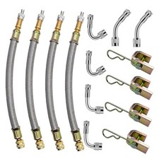 Valve Stem Extensions,4Pcs 7Inch/180mm Dual Flexible 4 Pack 7"/ 180 mm