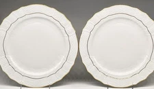 Herend Golden Edge HDE Scalloped Service Plate  / Charger