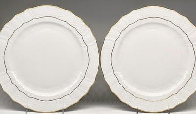 Herend Golden Edge HDE Scalloped Service Plate  / Charger