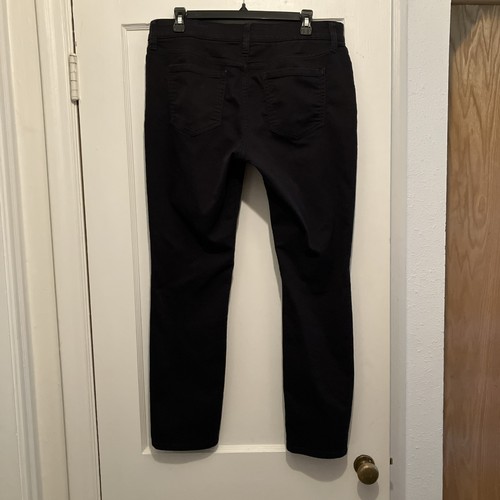 Women’s Liz Claiborne Classic Skinny Twill Pants Black Size 12 - Picture 2 of 4