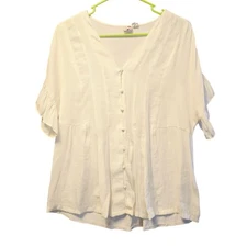 Dolan white blouse size medium