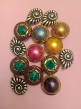 Mixed Lot of 14 Button Covers 