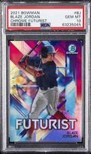 2021 BOWMAN CHROME FUTURIST #BJ BLAZE JORDAN PSA 10