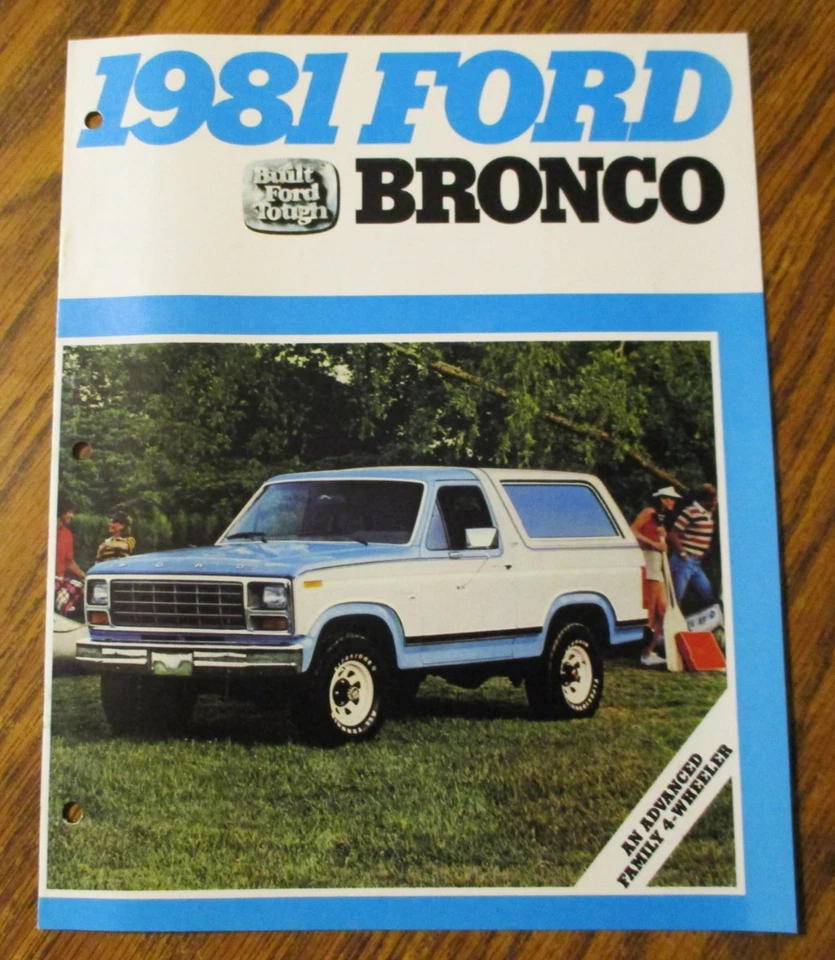 Ford Bronco 1981 Dealer Original Sales Brochure Literature Catalog Ad FDT-8112 - Image 2 of 4