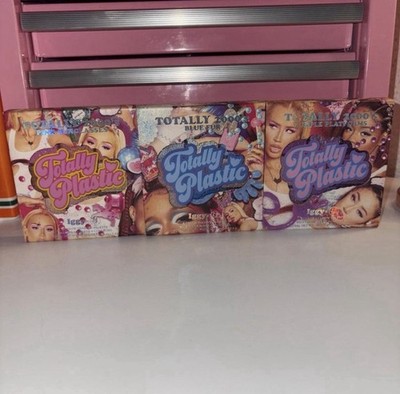 BH Cosmetics x Iggy Totally Plastic Eyeshadow Palette Trio Pink Blue Purple