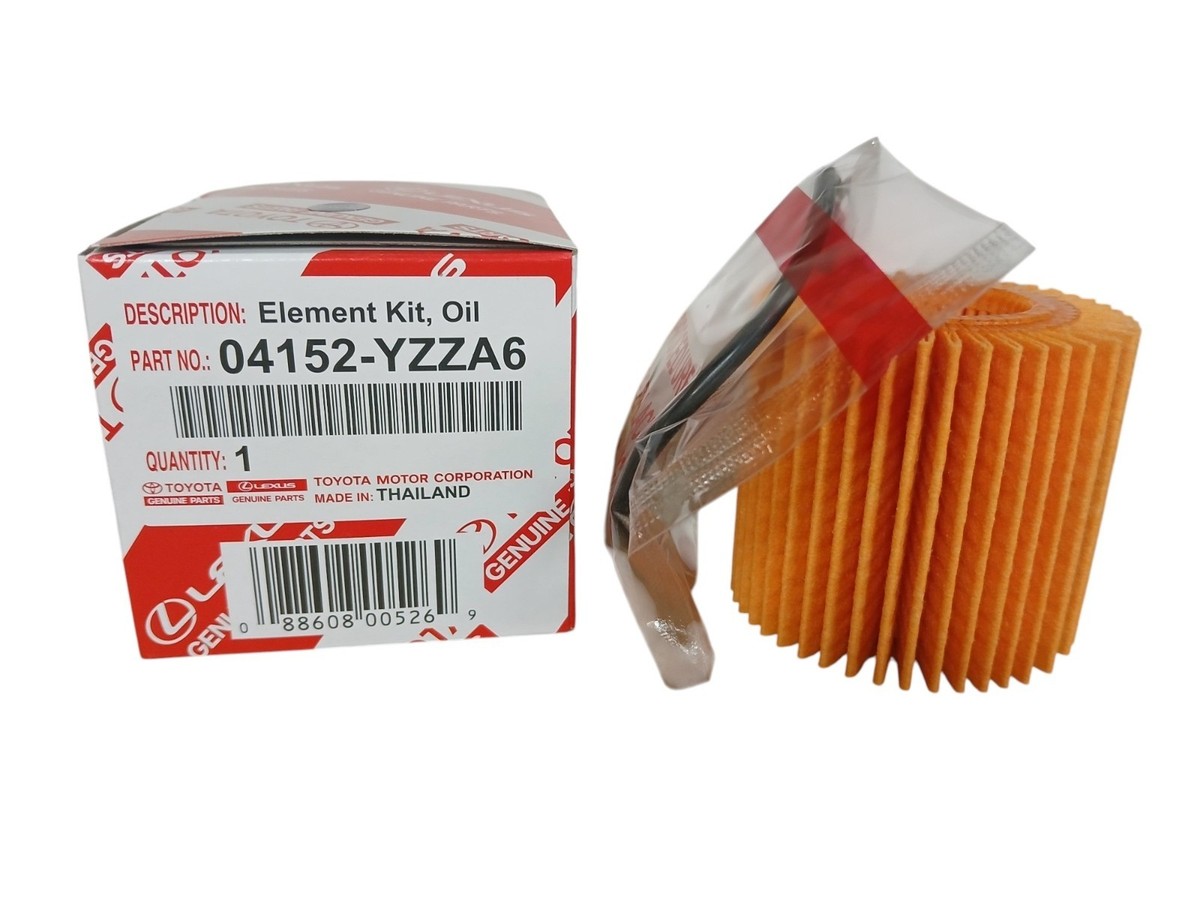 Ten (10) 04152-YZZA6 Genuine Toyota Oil Filters with drain plug