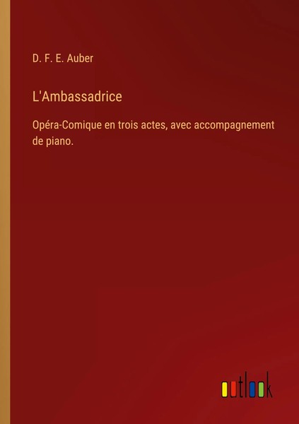 D. F. E. Auber | L'ambassadrice | Taschenbuch | FranzöSisch (2024)-image
