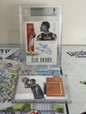 Panini Encased Scripted Signatures Elie Okobo Rookie /75 BGS 9 & RC Swatch /25