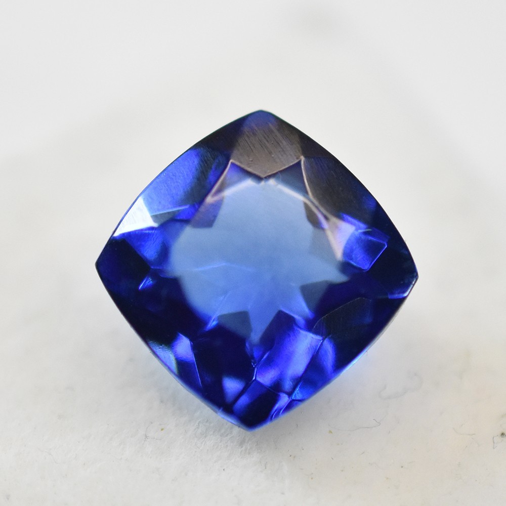 Natural Blue 7.40 Ct Square Cushion Cut Sapphire Certified Loose Gemstone