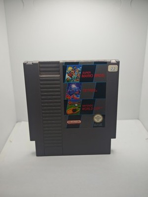 Nintendo Entertainment System / NES: 3 in 1 Super Mario /  World Cup / Tetris