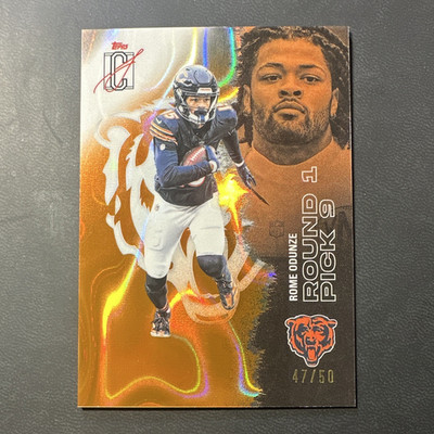 Topps 2025 Signature Class Rome Odunze Round 1 Pick 9 #10 🔥#/50🔥Da Bears