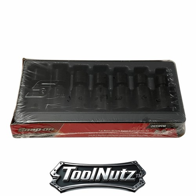 #ad Snap on Tools NEW 207IPFM 7 pc 3 8 Dr 6 Pt Metric Shallow Impact Swivel Sockets $298.97