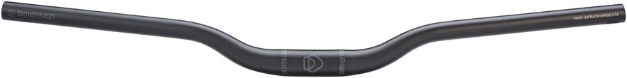 Dimension Mountain Handlebar 31.8mm Clamp 35mm Rise 720mm wide Black Aluminum