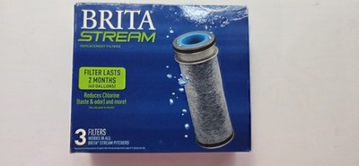 Brita Stream Pitcher Water Filter -Gray, Pack of 2 