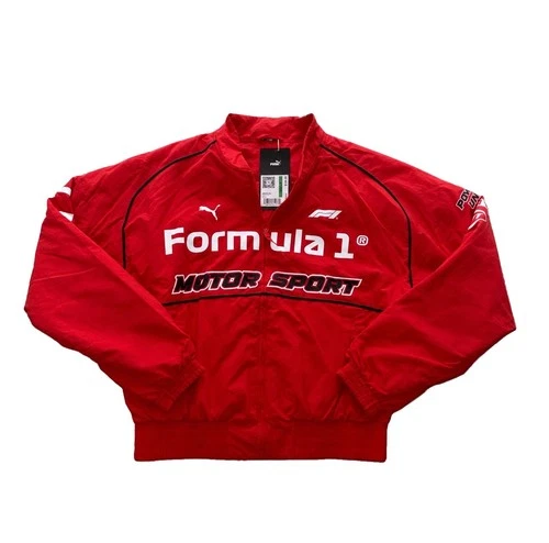 $160 Puma F1 Pilot Jacket Men’s Large Formula 1 Bomber Full Zip Black 635353 06 video thumbnail