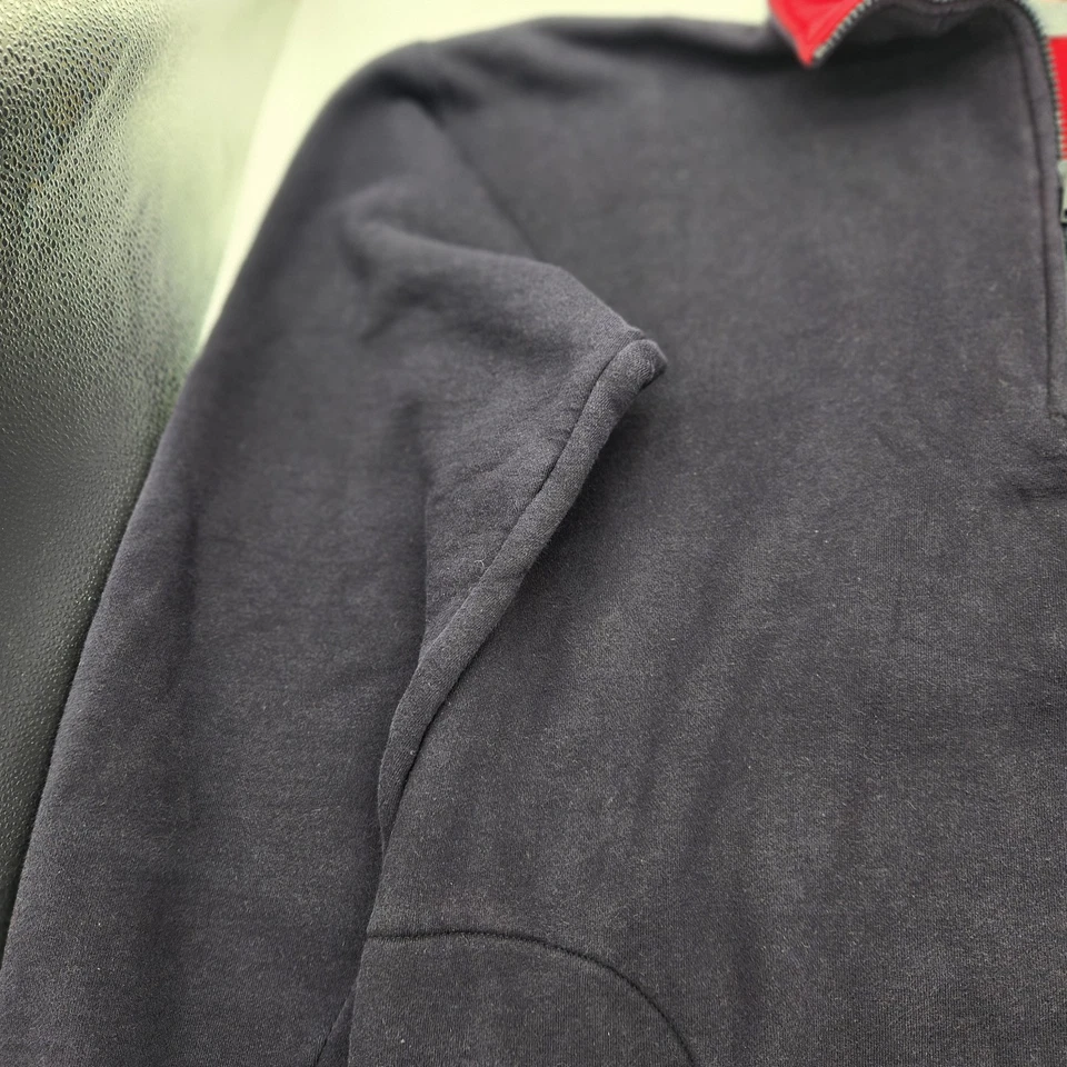 VTG Canterbury Of New Zealand Sweatshirt Men XLT Blue Pockets 1/4 Zip Pullover - Image 4 of 4